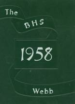 Brownstown High School 1958 yearbook cover photo