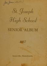 St. Joseph High School 1957 yearbook cover photo