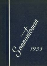 Wellsville High School 1955 yearbook cover photo