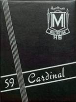 Millington High School 1959 yearbook cover photo