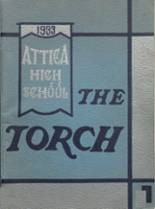 Attica High School 1933 yearbook cover photo