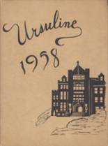 Ursuline Academy 1958 yearbook cover photo