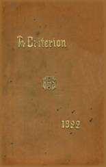 Bridgeport High School 1922 yearbook cover photo