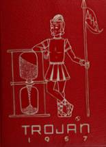 Athens High School 1957 yearbook cover photo