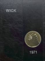 Wickliffe High School 1971 yearbook cover photo