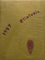 Clinton High School 1957 yearbook cover photo