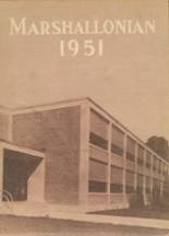 Marshall High School 1951 yearbook cover photo