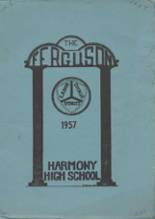 Harmony High School 1957 yearbook cover photo