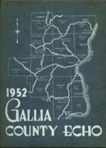Gallia Academy High School 1952 yearbook cover photo