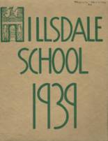 Hillsdale School 1939 yearbook cover photo