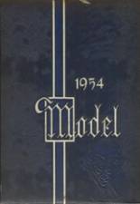 Model High School 1954 yearbook cover photo