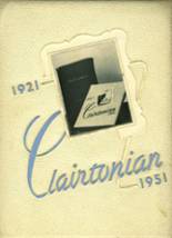 Clairton High School 1951 yearbook cover photo