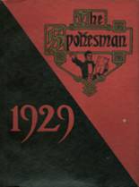 Central High School 1929 yearbook cover photo