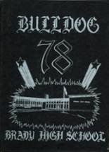 Brady High School 1978 yearbook cover photo