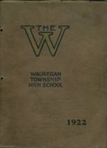 Waukegan High School 1922 yearbook cover photo