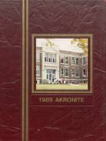 Akron High School 1985 yearbook cover photo