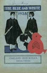 Oakland High School 1928 yearbook cover photo