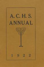 1922 Adams Center High School Yearbook from Adams center, New York cover image