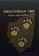 Proctor High School 1987 yearbook cover photo