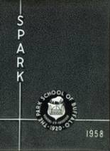 Park School of Buffalo 1958 yearbook cover photo