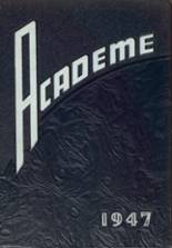 Academy High School 1947 yearbook cover photo