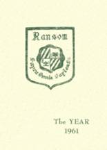 Ransom Everglades School 1961 yearbook cover photo