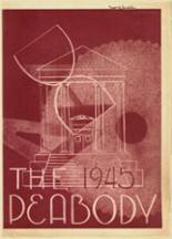 Peabody High School 1945 yearbook cover photo