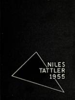 Niles Senior High School 1955 yearbook cover photo
