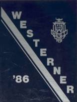 West High School 1986 yearbook cover photo