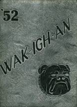 Wakelon High School 1952 yearbook cover photo