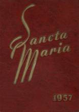 St. Mary's High School 1957 yearbook cover photo