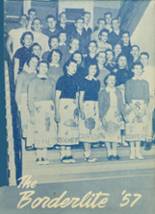 Converse High School 1957 yearbook cover photo