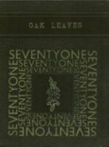 Oakland High School 1971 yearbook cover photo