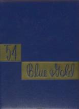 Colfax High School 1954 yearbook cover photo