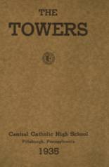 Central Catholic High School 1935 yearbook cover photo