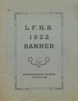 1922 Livermore Falls High School Yearbook from Livermore falls, Maine cover image