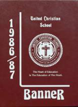 United Christian High School 1987 yearbook cover photo