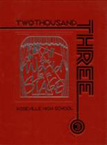 Roseville High School 2003 yearbook cover photo