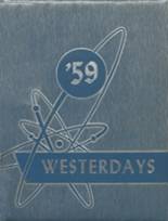West High School 1959 yearbook cover photo