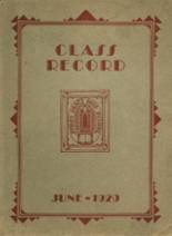 Gratz High School 1929 yearbook cover photo