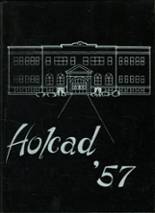 Rushville High School 1957 yearbook cover photo