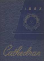 Cathedral High School 1953 yearbook cover photo