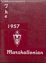 Marshall High School 1957 yearbook cover photo