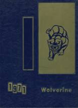 Neal F. Simeon Vocational High school 1971 yearbook cover photo