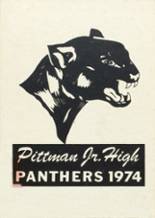 Pittman Junior High School 1974 yearbook cover photo