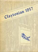 Clay City Community High School 1957 yearbook cover photo