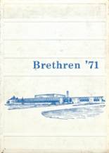 Brethren High School 1971 yearbook cover photo