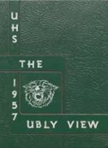 Ubly High School 1957 yearbook cover photo