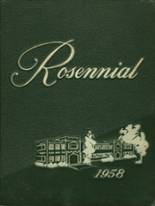 New Castle High School 1958 yearbook cover photo
