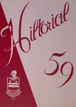 Hilton High School 1959 yearbook cover photo